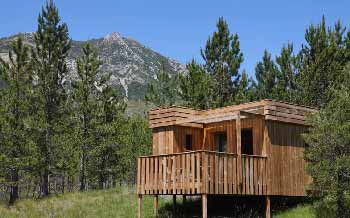 nuit en famille dans une cabane